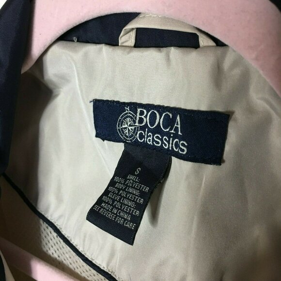 Mens Waterproof Windbreaker Jacket Boca Classic Size S Beige Tan u - Picture 2 of 5